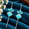 Silver Plated Designer Earcuff elegant modern statement jewelry for women
