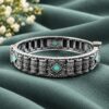 Adjustable Flower Kada – Elegant Bangle for Traditional Wear 11 Adjustable Flower Kada elegant floral brass bracelet for women
