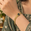 Anti Tarnish Clock Bracelet elegant watch style brass jewellery for women