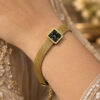 Anti Tarnish Clock Bracelet elegant watch style brass jewellery for women