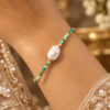 Anti Tarnish Unique Bracelet elegant designer brass jewellery for women