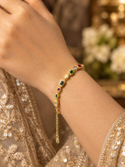 Anti Tarnish Geometric Bracelet modern elegant brass jewellery for women