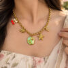 Anti Tarnish Designer Necklace elegant premium brass jewellery for women