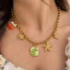 Anti Tarnish Designer Necklace elegant premium brass jewellery for women