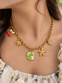 Anti Tarnish Designer Necklace elegant premium brass jewellery for women