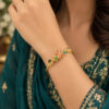 Anti Tarnish Flower Bangle elegant floral brass jewellery for women