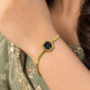 Anti Tarnish Clock Bracelet elegant watch style brass jewellery for women