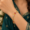 Anti Tarnish Round Bracelet elegant premium brass jewellery for women
