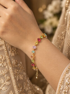Anti Tarnish Round Bracelet elegant premium brass jewellery for women