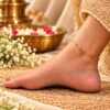 Anti Tarnish Anklet elegant premium brass jewellery for women
