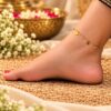Anti Tarnish Star Anklet – Fashionable Jewellery for Traditional Wear 4 Anti Tarnish Star Anklet elegant star design brass jewellery for women