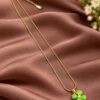 Anti Tarnish Flower Necklace elegant floral design women fashion jewelry