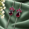 Silver Plated Designer Earcuff elegant modern ear jewelry for women