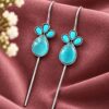Silver Plated Designer Earcuff elegant modern ear jewelry for women