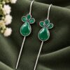 Silver Plated Designer Earcuff elegant modern ear jewelry for women
