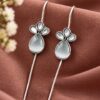 Silver Plated Designer Earcuff elegant modern ear jewelry for women