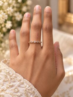 Lightweight Geometric Ring with modern designer styling and premium polish