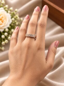 Charming Geometric Ring with modern geometric styling and premium polish