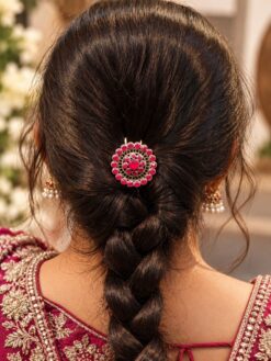 Silver Flower Hair Pin with Elegant Floral Design and Premium Polish