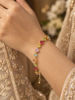 Anti Tarnish Round Bracelet with Elegant Round Design and Premium Fashion Jewellery Finish